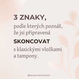 ❌ Jednorázovky nejsou tak nevinné, jak se tváří. 👉 Tampony a vložky často obsahují chemická bělidla, plasty a látky, které...