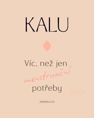 Ahoj, jsem KALU. Místo růžových klišé tady najdeš menstruaci takovou, jaká opravdu je. ✨ přirozenou ✨ citlivou k tělu ✨...